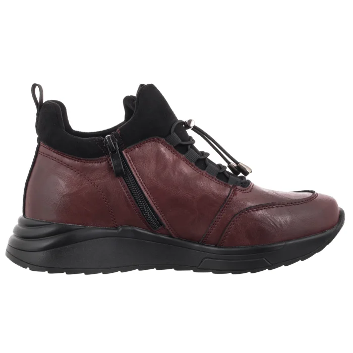 Botki Filippo Bordowe DBT7168/26 BG – zdjęcie 3