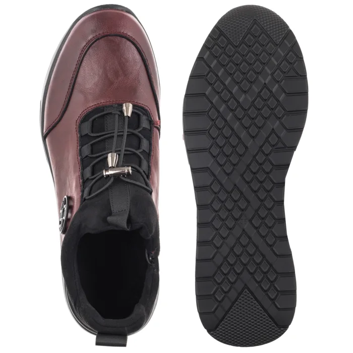 Botki Filippo Bordowe DBT7168/26 BG – zdjęcie 5