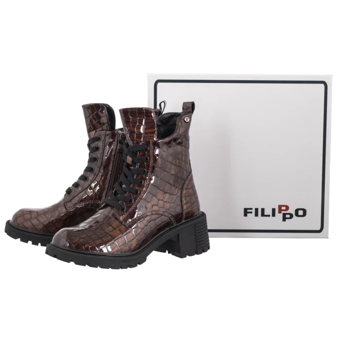 Botki Filippo Brązowe DBT7971/26 BR – zdjęcie 6
