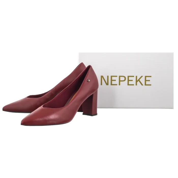 Czółenka Nepeke Ferdo Bordo – zdjęcie 6