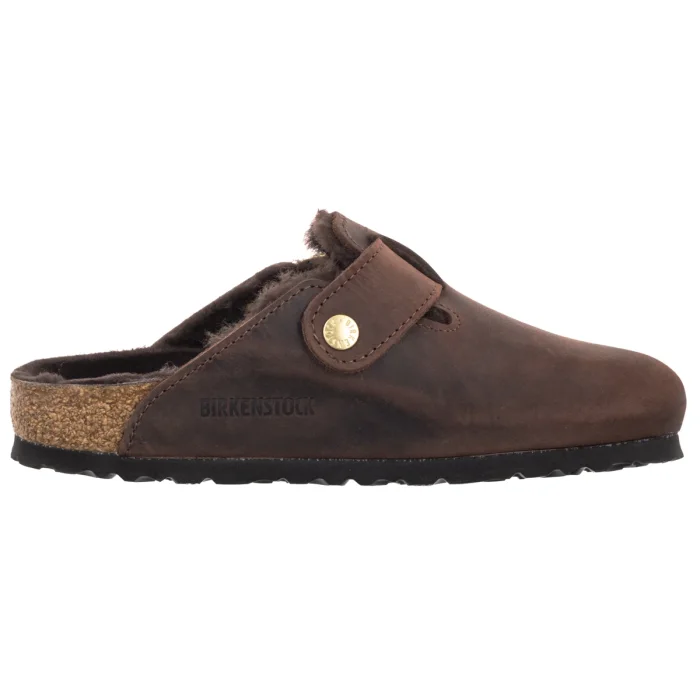 Klapki Birkenstock Boston Big Buckle Shearling Habana 1033020 – zdjęcie 3