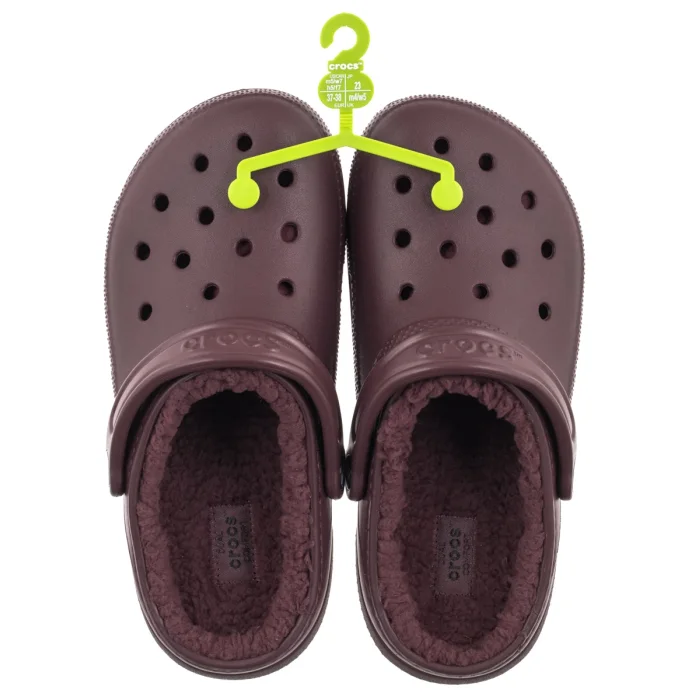Klapki Crocs Classic Lined Clog Heritage Red 203591-7CU – zdjęcie 6