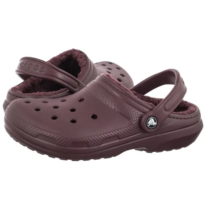 Klapki Crocs Classic Lined Clog Heritage Red 203591-7CU – zdjęcie 1