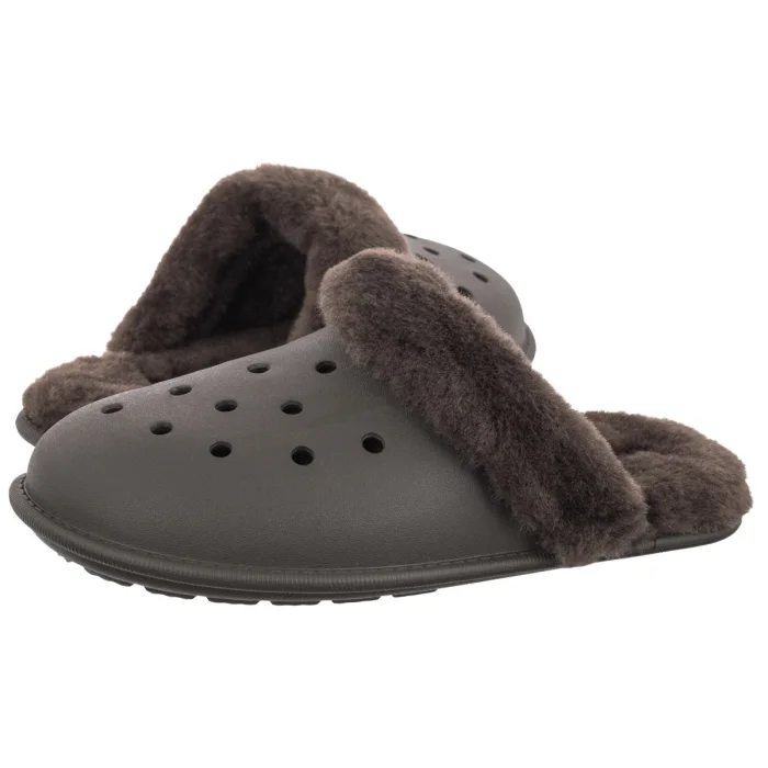 Kapcie Crocs Classic Fuzz Scuff Dark Cocoa 212143-2ME – zdjęcie 1
