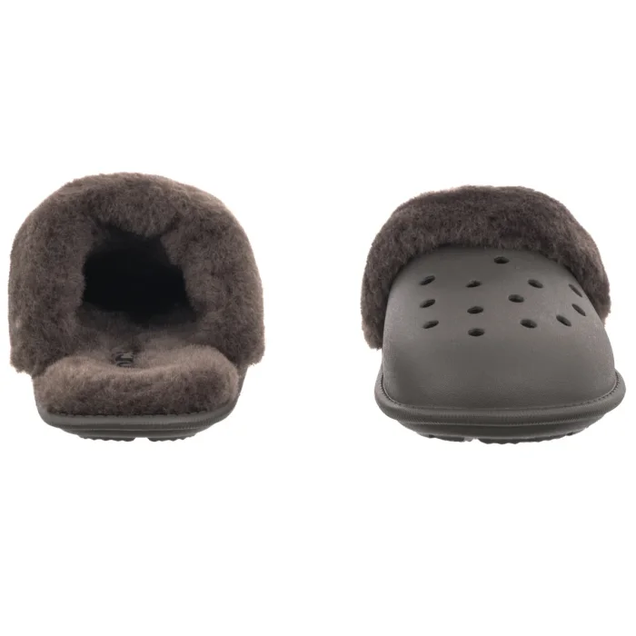 Kapcie Crocs Classic Fuzz Scuff Dark Cocoa 212143-2ME – zdjęcie 4