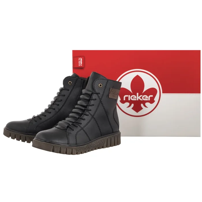 Botki Rieker Czarne Y3421-00 Black – zdjęcie 6