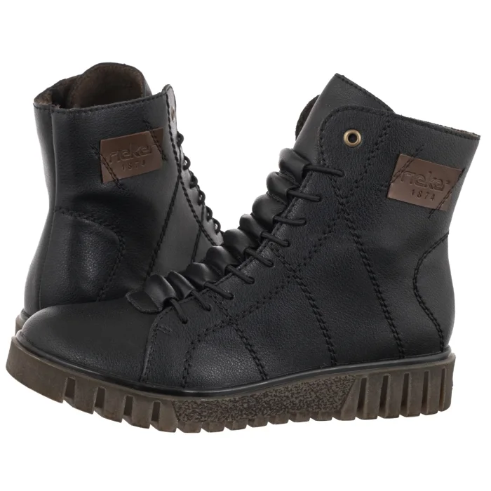 Botki Rieker Czarne Y3421-00 Black – zdjęcie 1