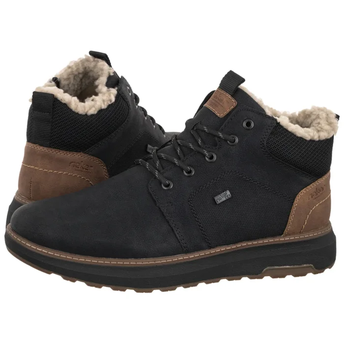 Trzewiki Rieker Czarne B5530-00 Black – zdjęcie 1