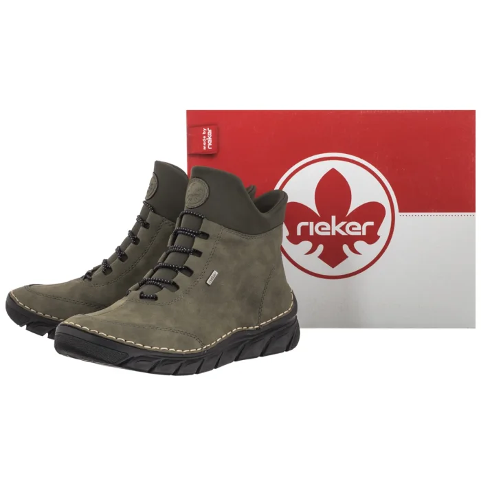 Trzewiki Rieker Zielone 55069-54 Green – zdjęcie 6