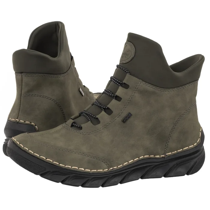 Trzewiki Rieker Zielone 55069-54 Green – zdjęcie 1