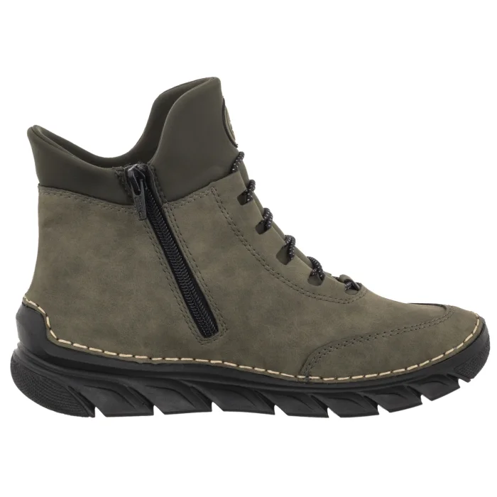 Trzewiki Rieker Zielone 55069-54 Green – zdjęcie 3