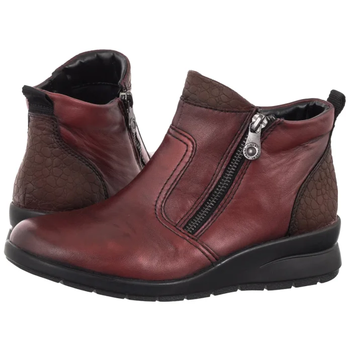 Botki Rieker Czerwone L4861-35 Red – zdjęcie 1