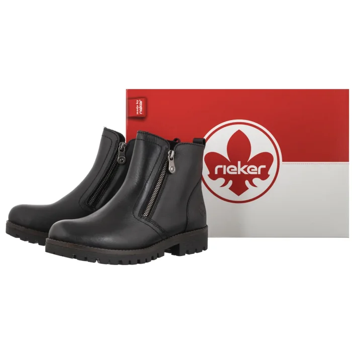 Botki Rieker Czarne 78556-00 Black – zdjęcie 6
