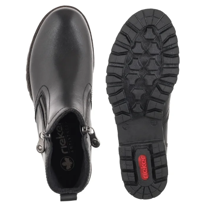 Botki Rieker Czarne 78556-00 Black – zdjęcie 5