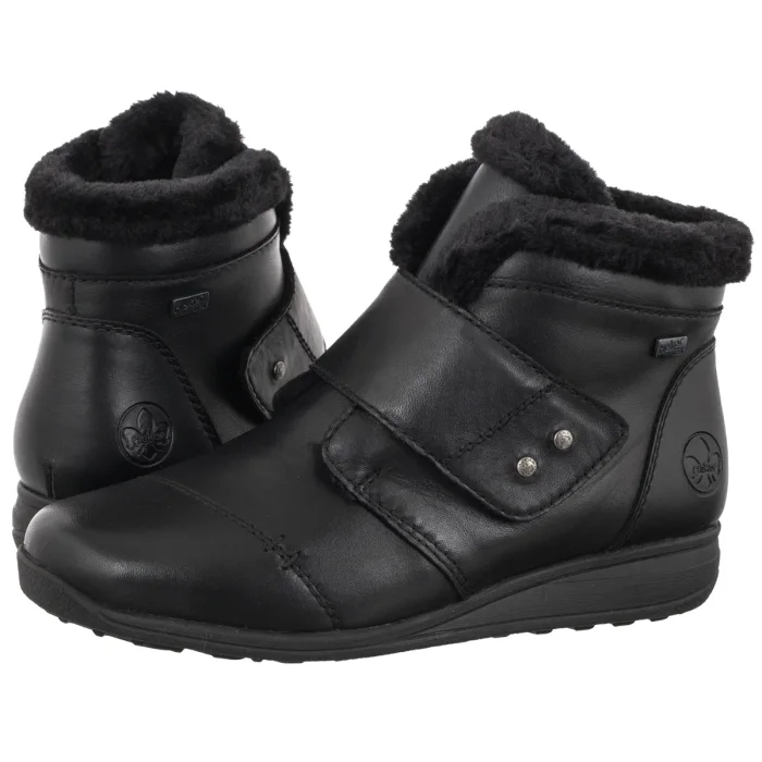 Botki Rieker Czarne 47268-00 Black – zdjęcie 1