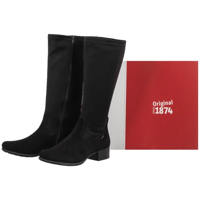 Kozaki Rieker Czarne 78654-00 Black – zdjęcie 6