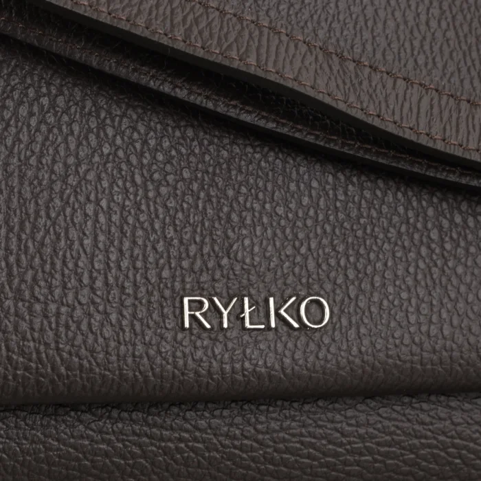 Torebka Listonoszka Ryłko Ciemnobrązowa R41000TB _9QC – zdjęcie 4
