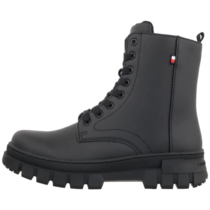 Workery Tommy Hilfiger Lace-Up Bootie Black T3X5-35294-1355 999 – zdjęcie 2