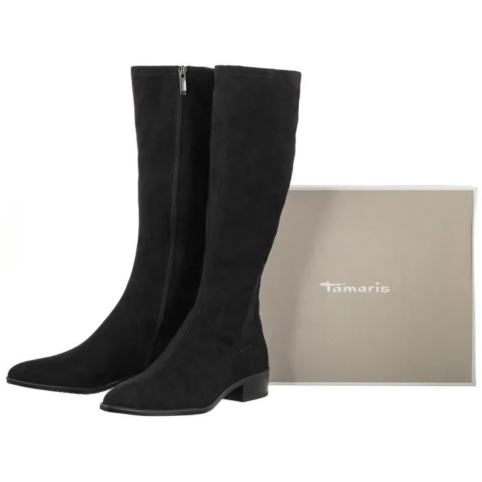 Kozaki Tamaris Czarne 1-25540-47 001 Black – zdjęcie 6