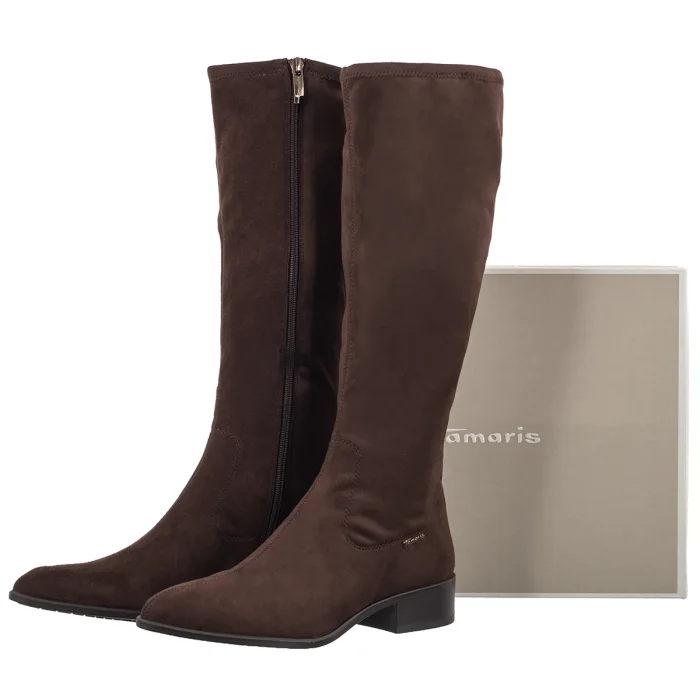 Kozaki Tamaris Brązowe 1-25540-47 304 Mocca – zdjęcie 6