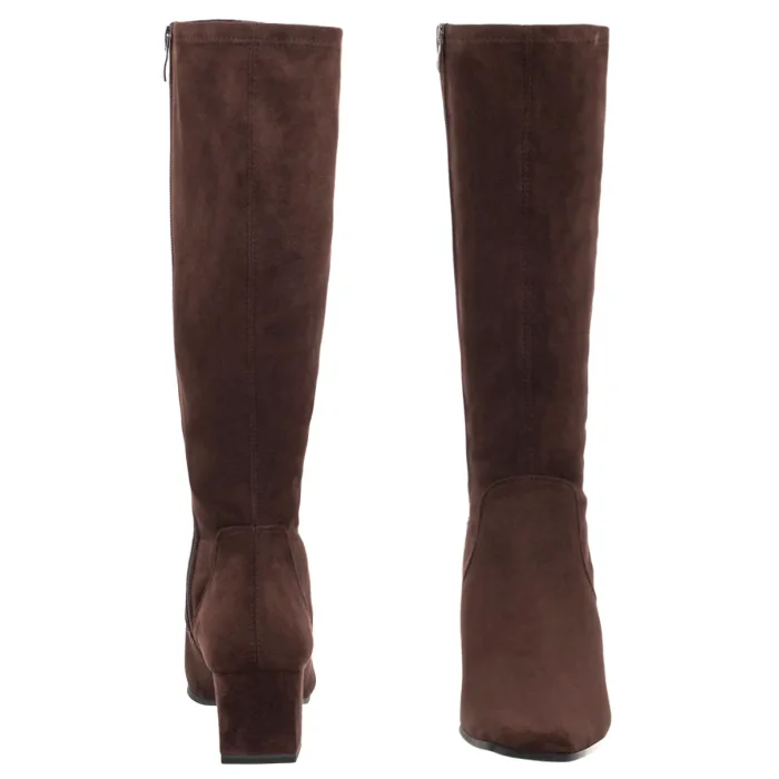 Kozaki Caprice Brązowe 9-25547-41 302 Dk Brn Stretch – zdjęcie 4