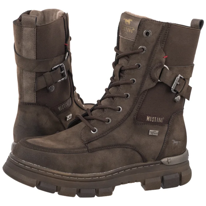 Workery Mustang Brązowe 36M012200100 – zdjęcie 1