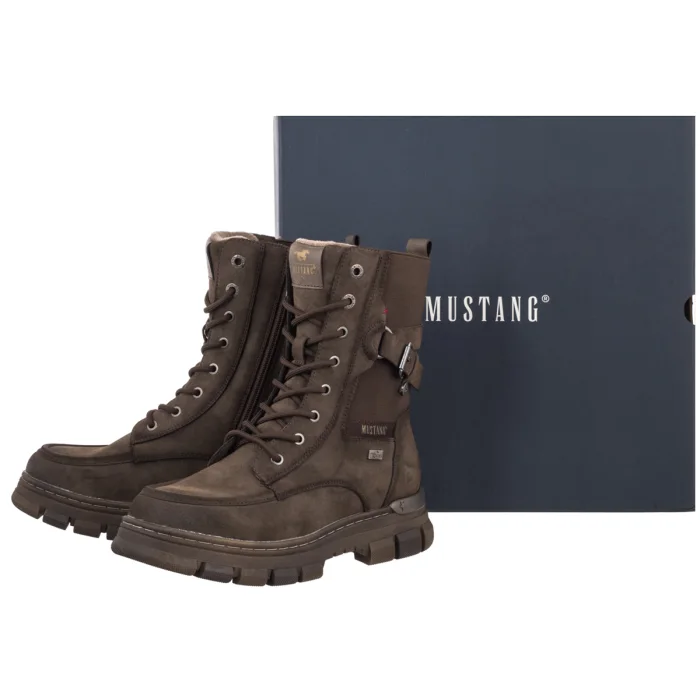 Workery Mustang Brązowe 36M012200100 – zdjęcie 6