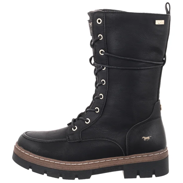 Workery Mustang Czarne 15M0012008 – zdjęcie 2