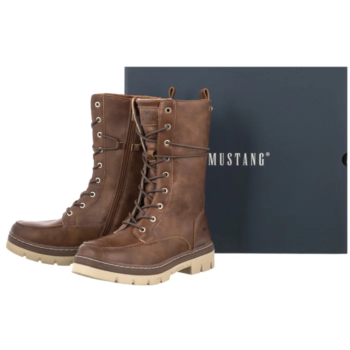 Workery Mustang Brązowe 15M0012008 – zdjęcie 6