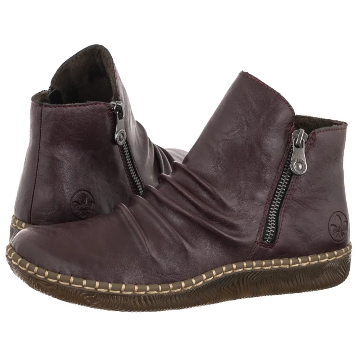 Botki Rieker Czerwone N2454-30 Red – zdjęcie 1