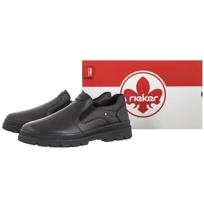 Półbuty Rieker Czarne B4050-00 Black – zdjęcie 6