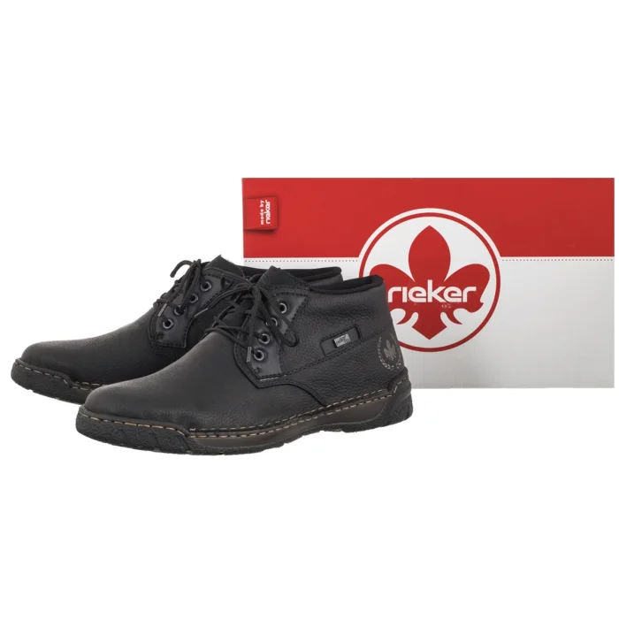 Trzewiki Rieker Czarne B0333-00 Black – zdjęcie 6