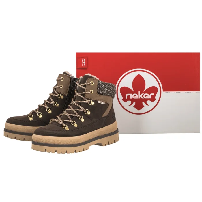Trzewiki Rieker Brązowe Y6210-25 Brown – zdjęcie 6
