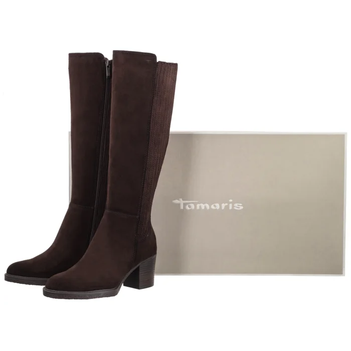 Kozaki Tamaris Brązowe 1-25531-47 304 Mocca – zdjęcie 6