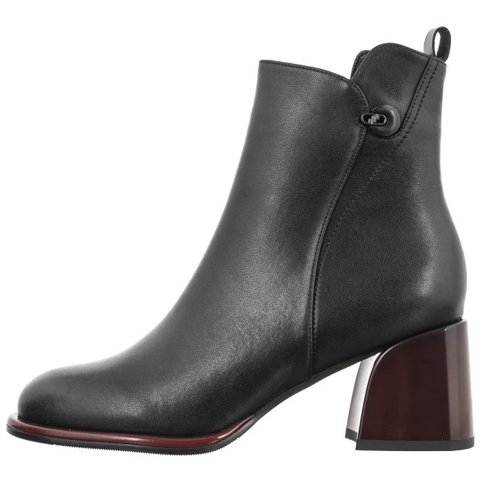 Botki Filippo Czarne DBT7363/26 BK RD – zdjęcie 2