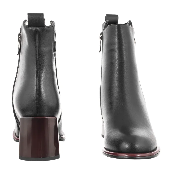 Botki Filippo Czarne DBT7363/26 BK RD – zdjęcie 4