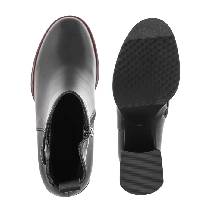 Botki Filippo Czarne DBT7363/26 BK RD – zdjęcie 5