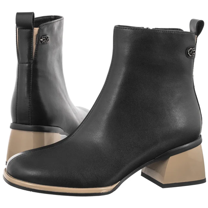 Botki Filippo Czarne DBT8122/26 BK BE – zdjęcie 1