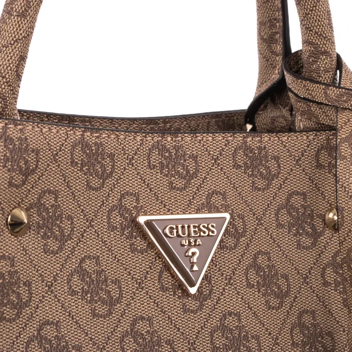 Torebka Guess Meridian II Girlfriend Satchel HWSG69 74060 Latte Logo – zdjęcie 4