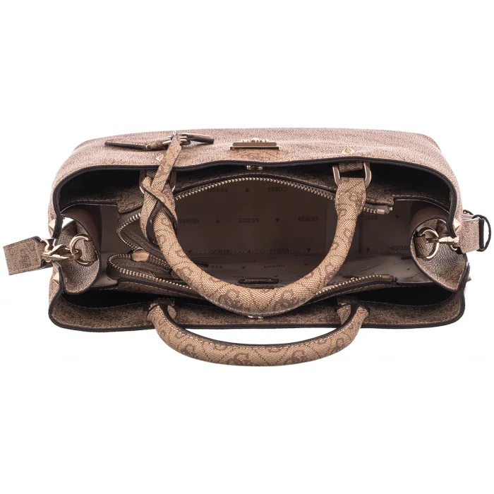 Torebka Guess Meridian II Girlfriend Satchel HWSG69 74060 Latte Logo – zdjęcie 6