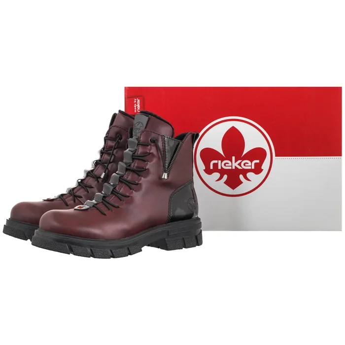 Trzewiki Rieker Czerwone Z9152-35 Red – zdjęcie 6