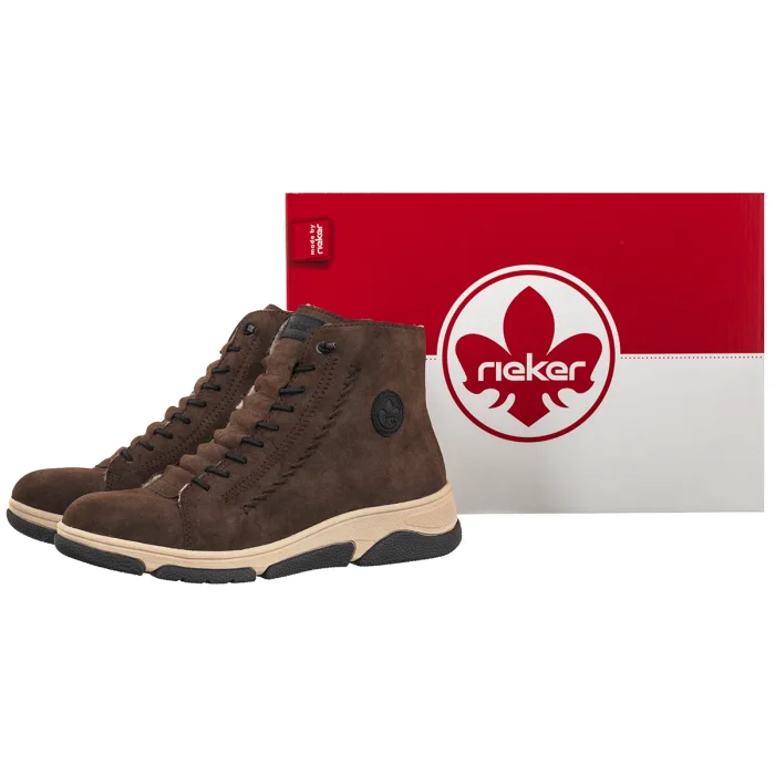 Trzewiki Rieker Brązowe L5654-25 Brown  – zdjęcie 6