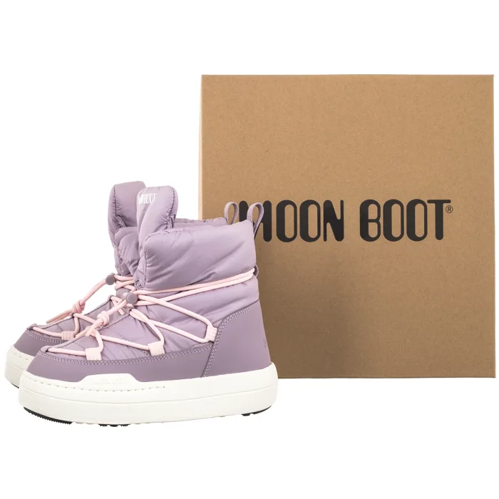 Śniegowce Moon Boot MB Junior Park Lace Mid Lilas 3440070 H032 – zdjęcie 6