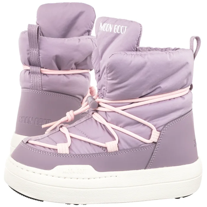 Śniegowce Moon Boot MB Junior Park Lace Mid Lilas 3440070 H032 – zdjęcie 1