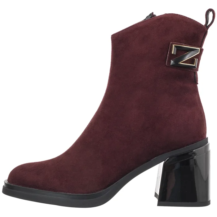 Botki Filippo Bordowe DBT8024/26 BG – zdjęcie 2
