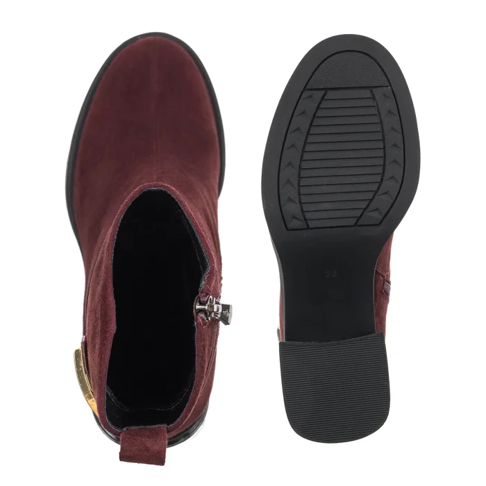 Botki Filippo Bordowe DBT8024/26 BG – zdjęcie 5
