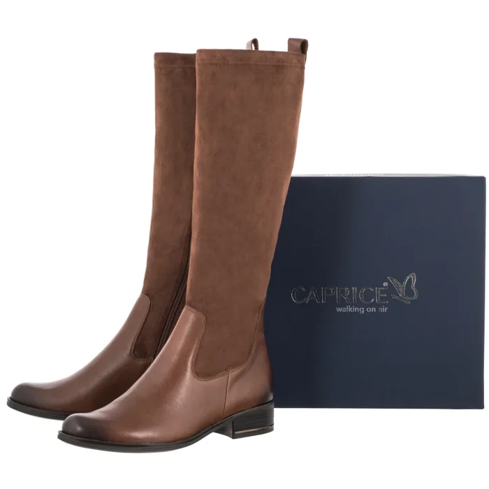 Oficerki Caprice Brązowe 9-25514-41 31C Cognac Comb – zdjęcie 6