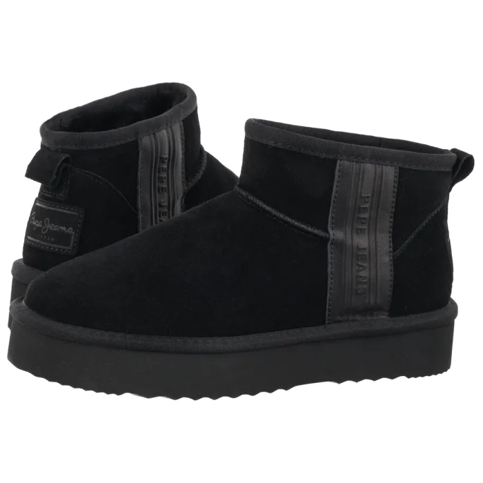 Botki Pepe Jeans Dissy Brand W Black PLS500040 999 – zdjęcie 1