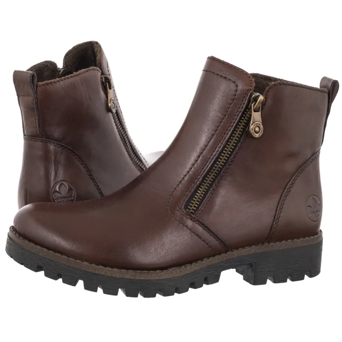 Botki Rieker Brązowe 78556-28 Brown  – zdjęcie 1