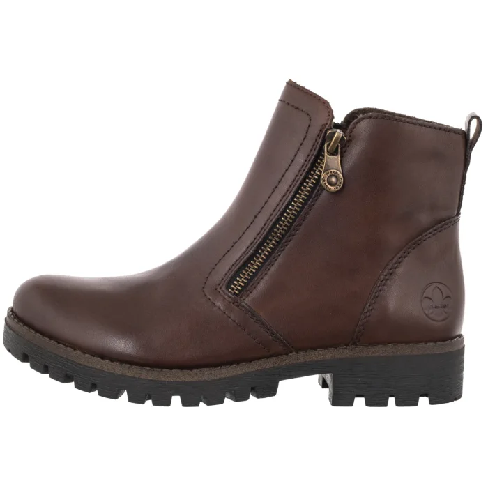 Botki Rieker Brązowe 78556-28 Brown  – zdjęcie 2